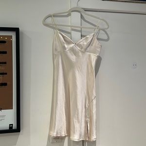 Princess Polly Champagne mini dress.